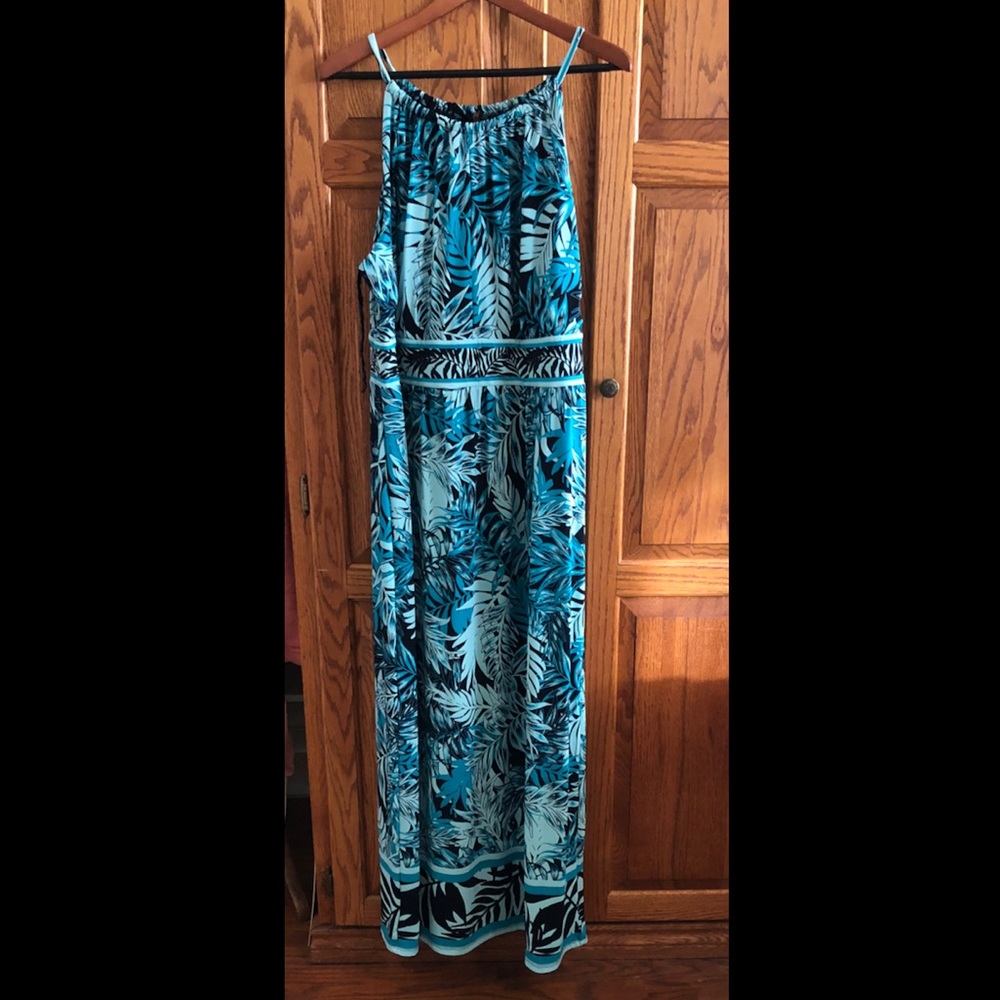 Tropical maxi dress. 2x